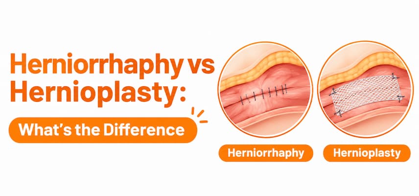 Herniorrhaphy vs Hernioplasty:  What's the Difference